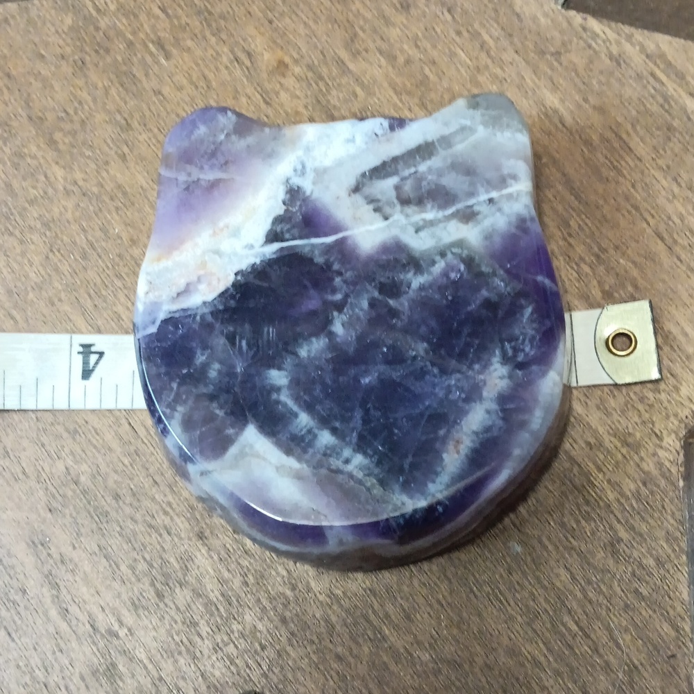 Purple Stone Cat-Shaped Home Accent - Picture 2 of 5